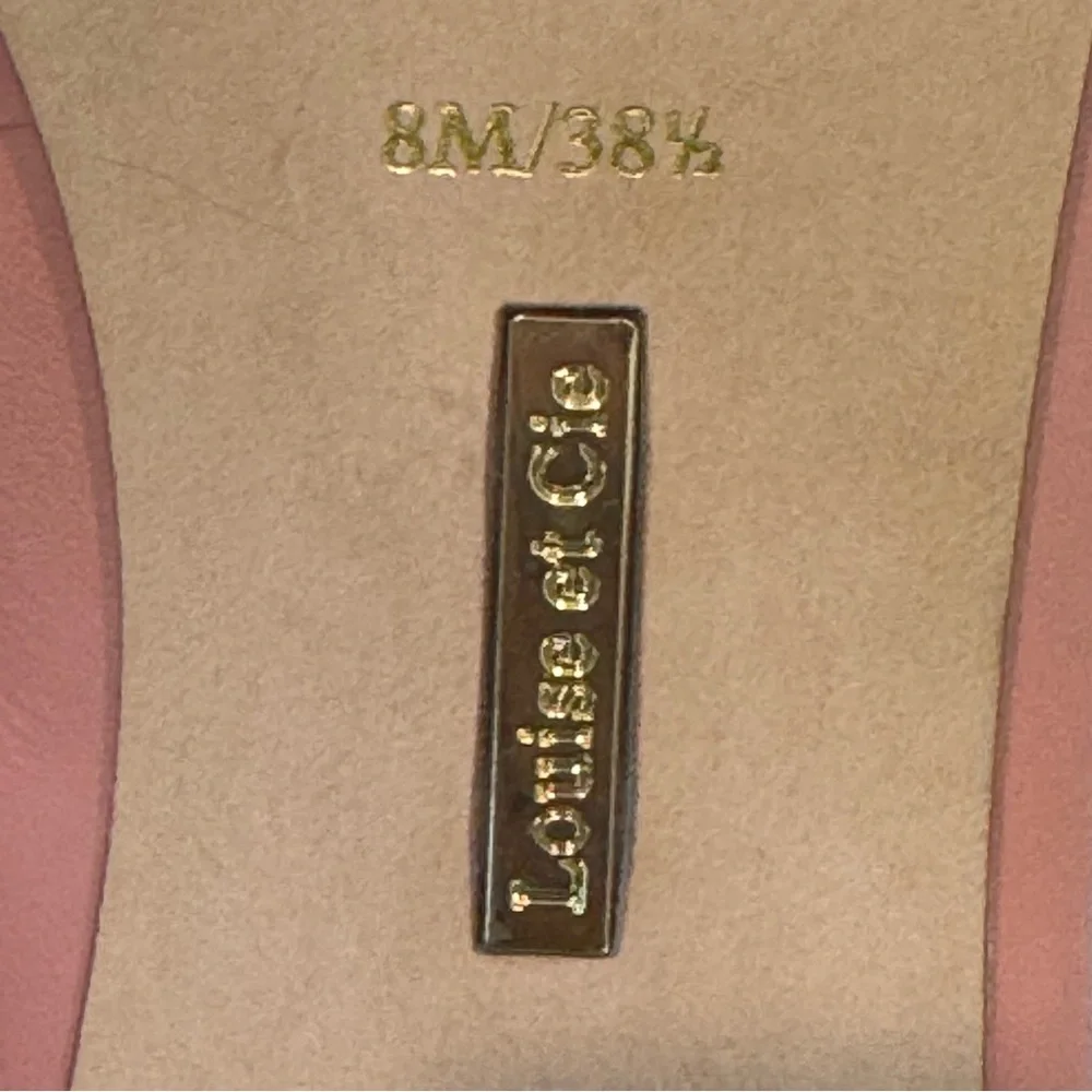 Louise et Cie Dusty Rose Pink Pointed Toe Kitten Heel Leather Pumps Size 8M - Picture 7 of 8